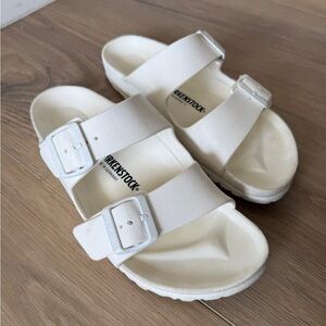 White Birkenstock Sandals
